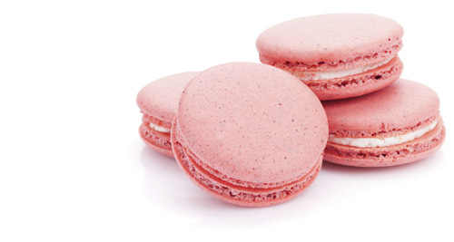 Photo macaron rose