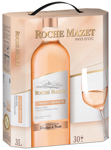 Bag in Box BIB vin rosé Roche Mazet Signature Cinsault-grenache Rosé