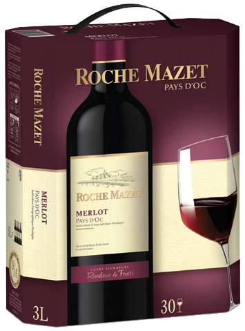 Bag in Box BIB vin rouge Roche Mazet Signature Merlot rouge